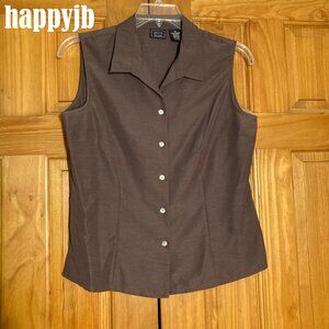 EUC Vintage Laura Scott Sleeveless Top Blouse Size 14